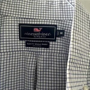 Vineyard Vines Men's Navy Grid Shirt